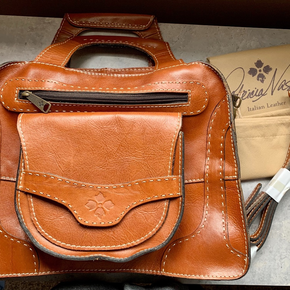 Patricia Nash leather briefcase bag